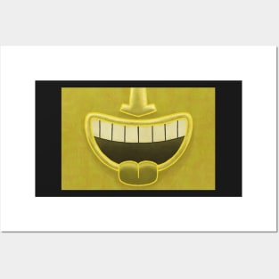 Yellow Tiki Smile Mask! Posters and Art